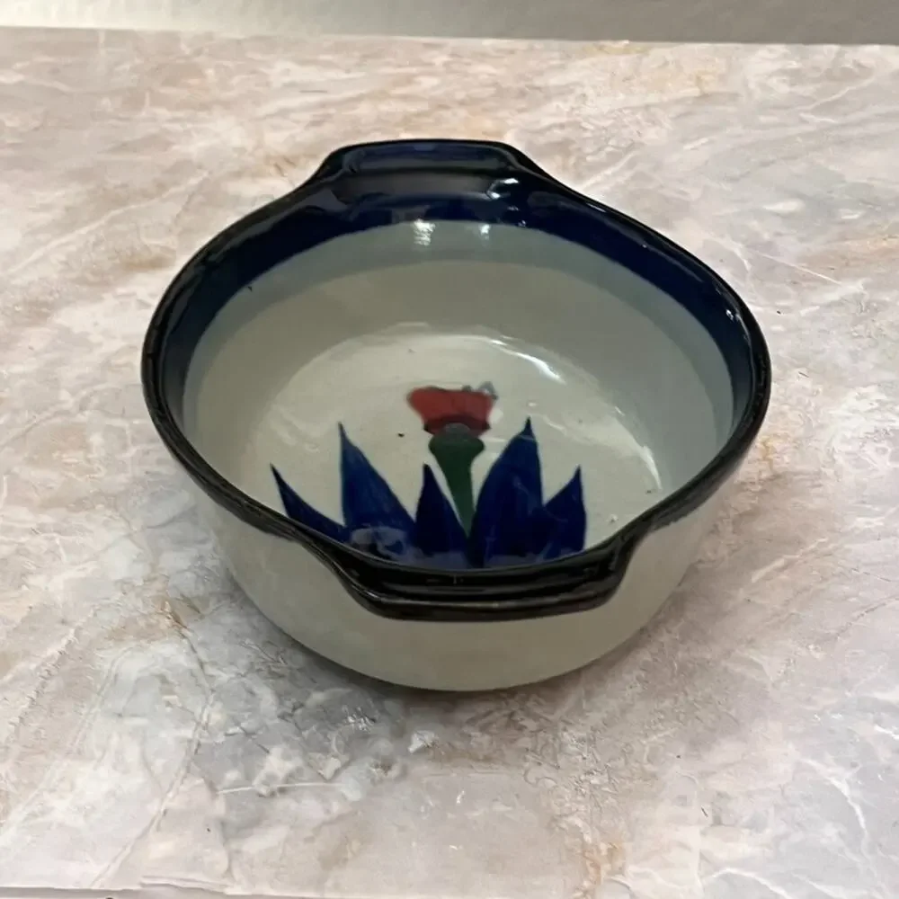 Vintage Handmade Clay Oven Baking Dish 9.5